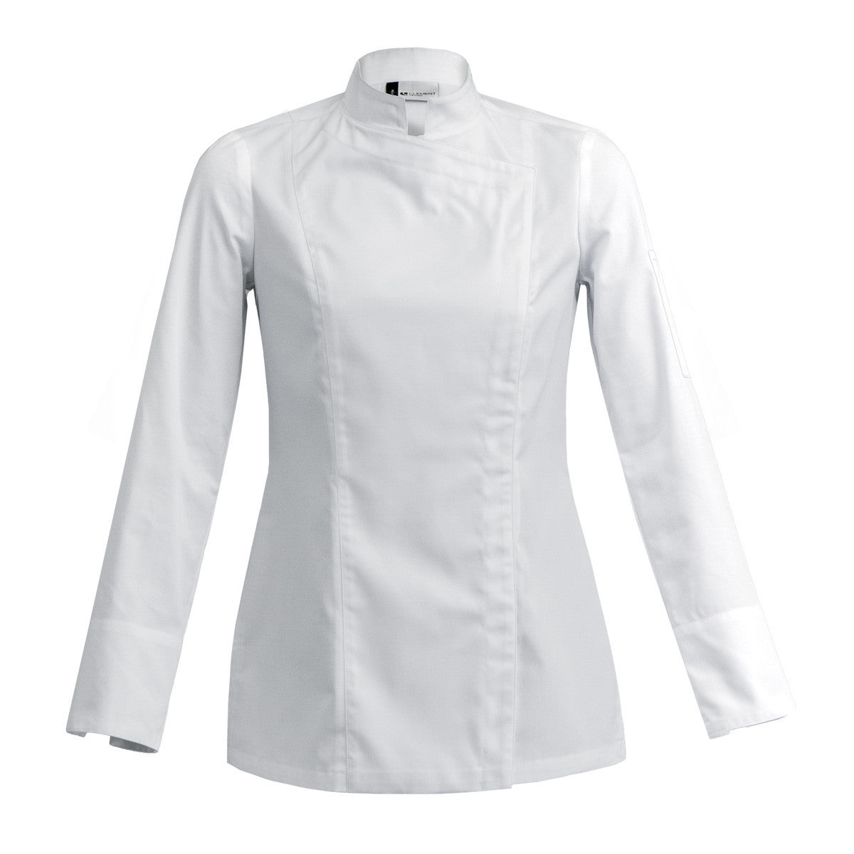 Veste de cuisine Sienne Blanc longues XS-34/36-T00 - Clement Design - Veste cuisine femme - SIENNE BLANC ML T00