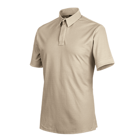 Polo de cuisine OXO Courtes Beige L - Clement Design - Polo pour homme - OXO BEIGE MC TL - La Guilde Culinaire