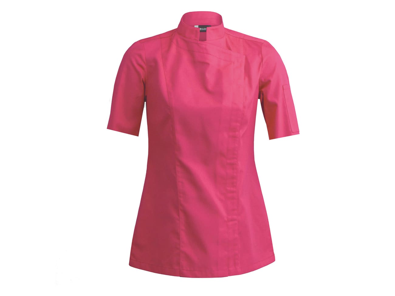 Veste de cuisine Sienne Fuchsia * courtes XS-34/36-T00 - Clement Design - Veste cuisine femme - SIENNE FUSCH MC T00 DISC